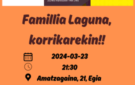Familia Laguna con la Korrika