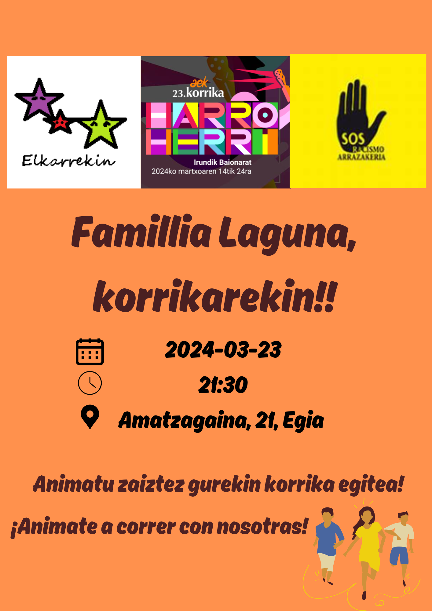 familia laguna, korrika