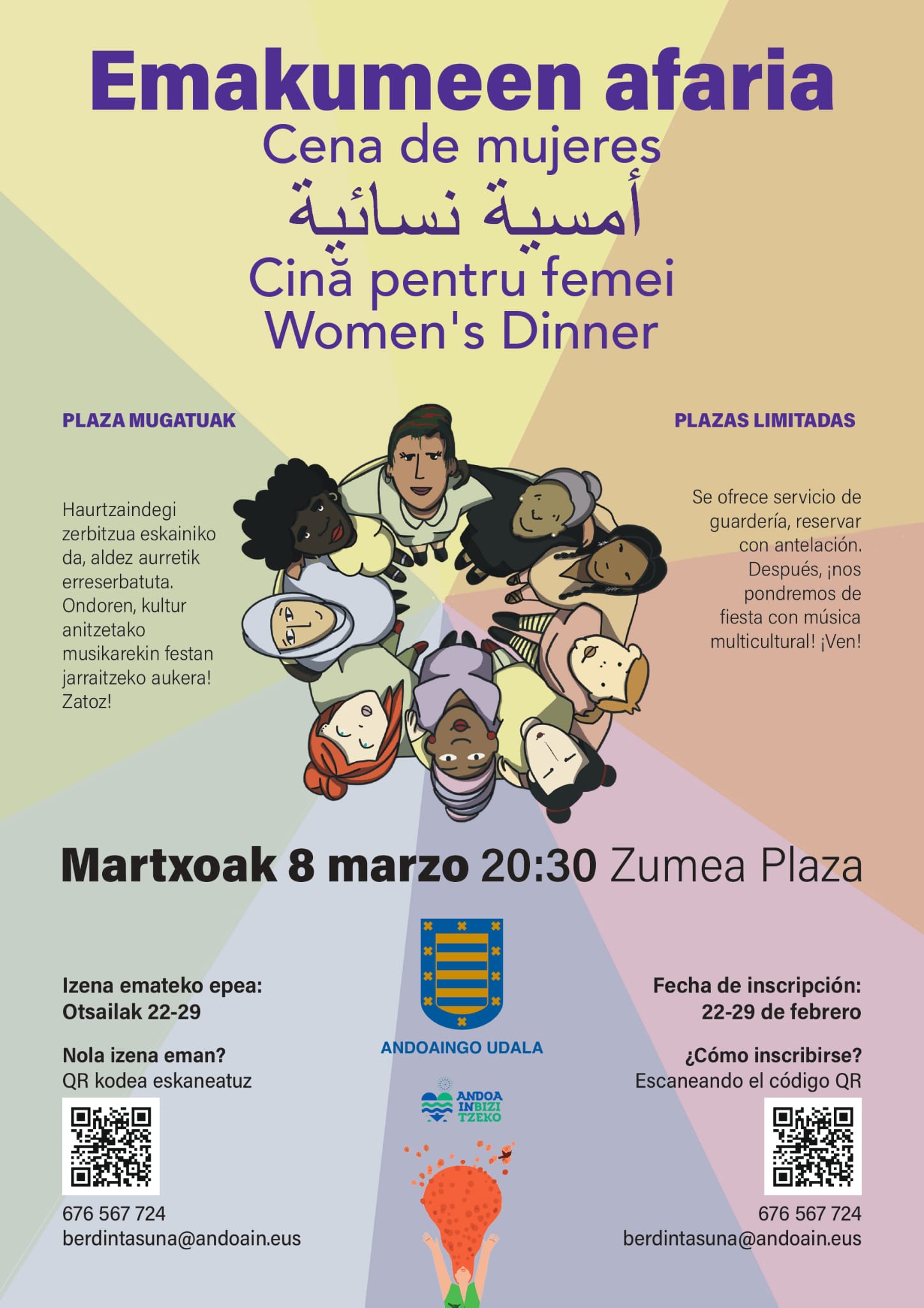 Cena de mujeres de Andoain