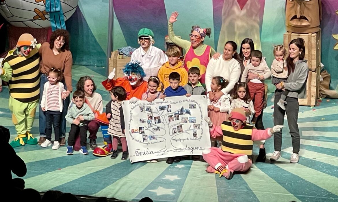 Familia Laguna Porrotx, Marimotots, Pupu eta Lorearekin Andoainen